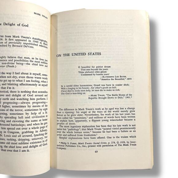 Vintage Mark Twain on the Damned Human Race Paperback Book 1963 - Picture 7 of 10